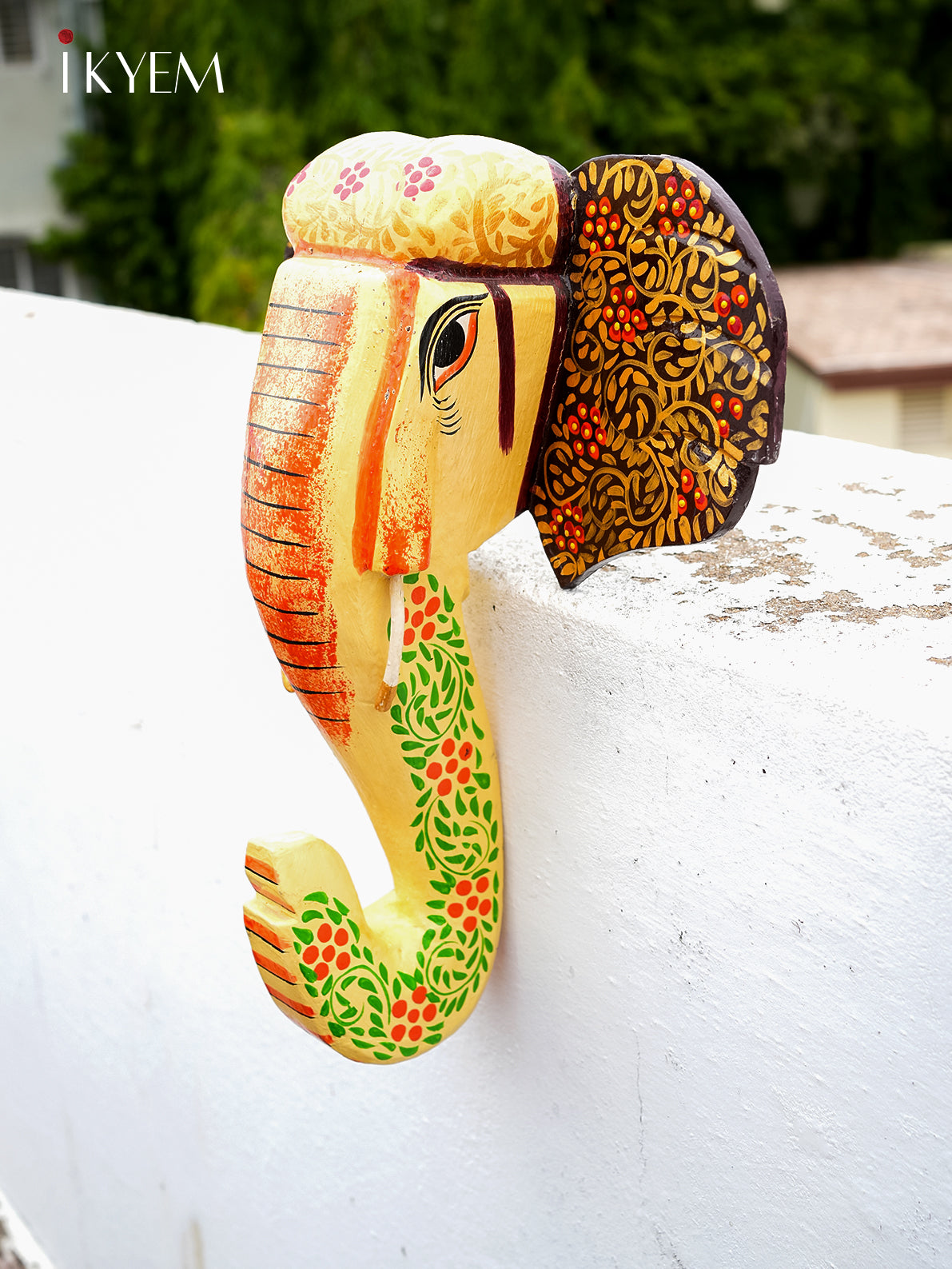 Hand Painted Elephant mask