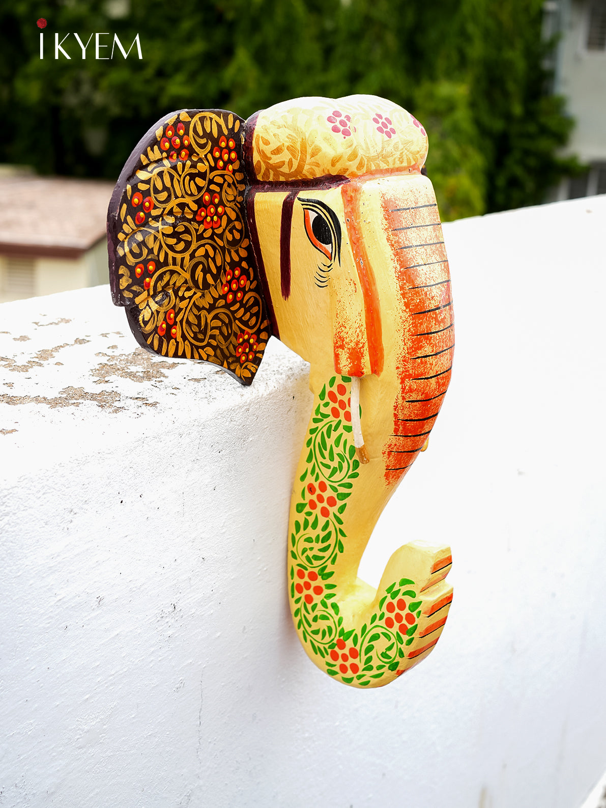 Hand Painted Elephant mask