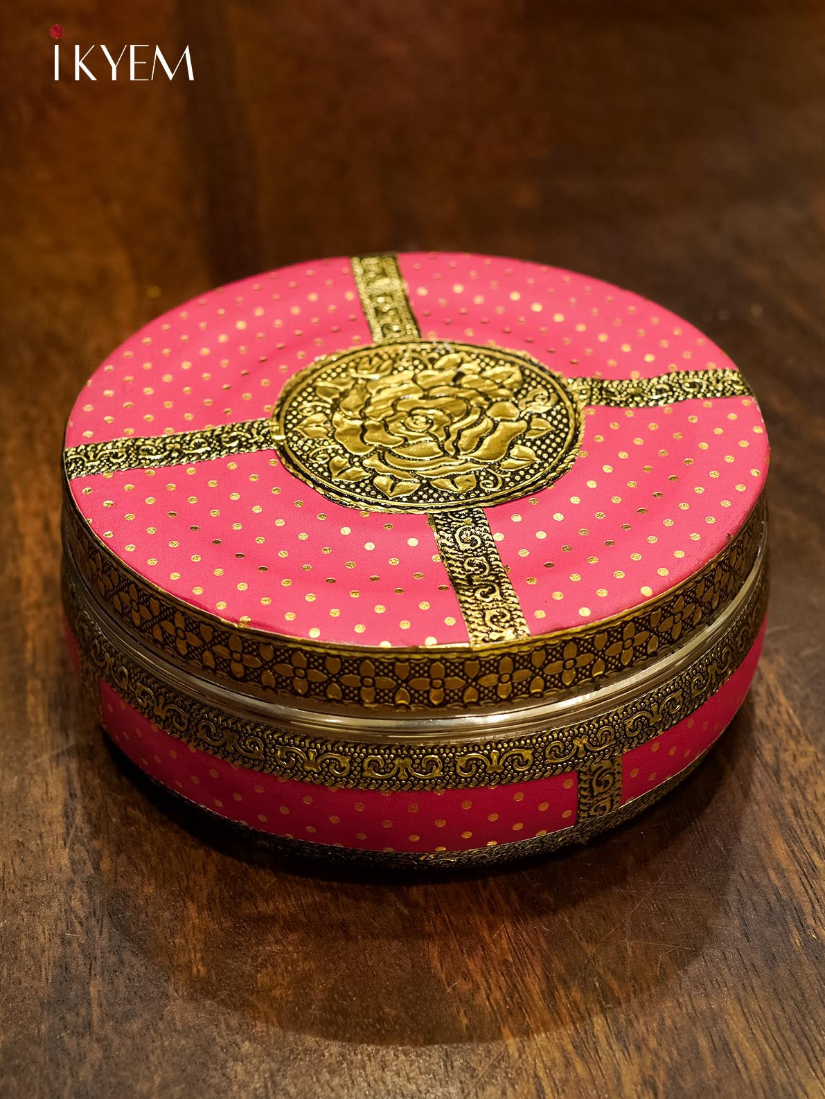 Pink Meenakari Dabba - 4GJ13035