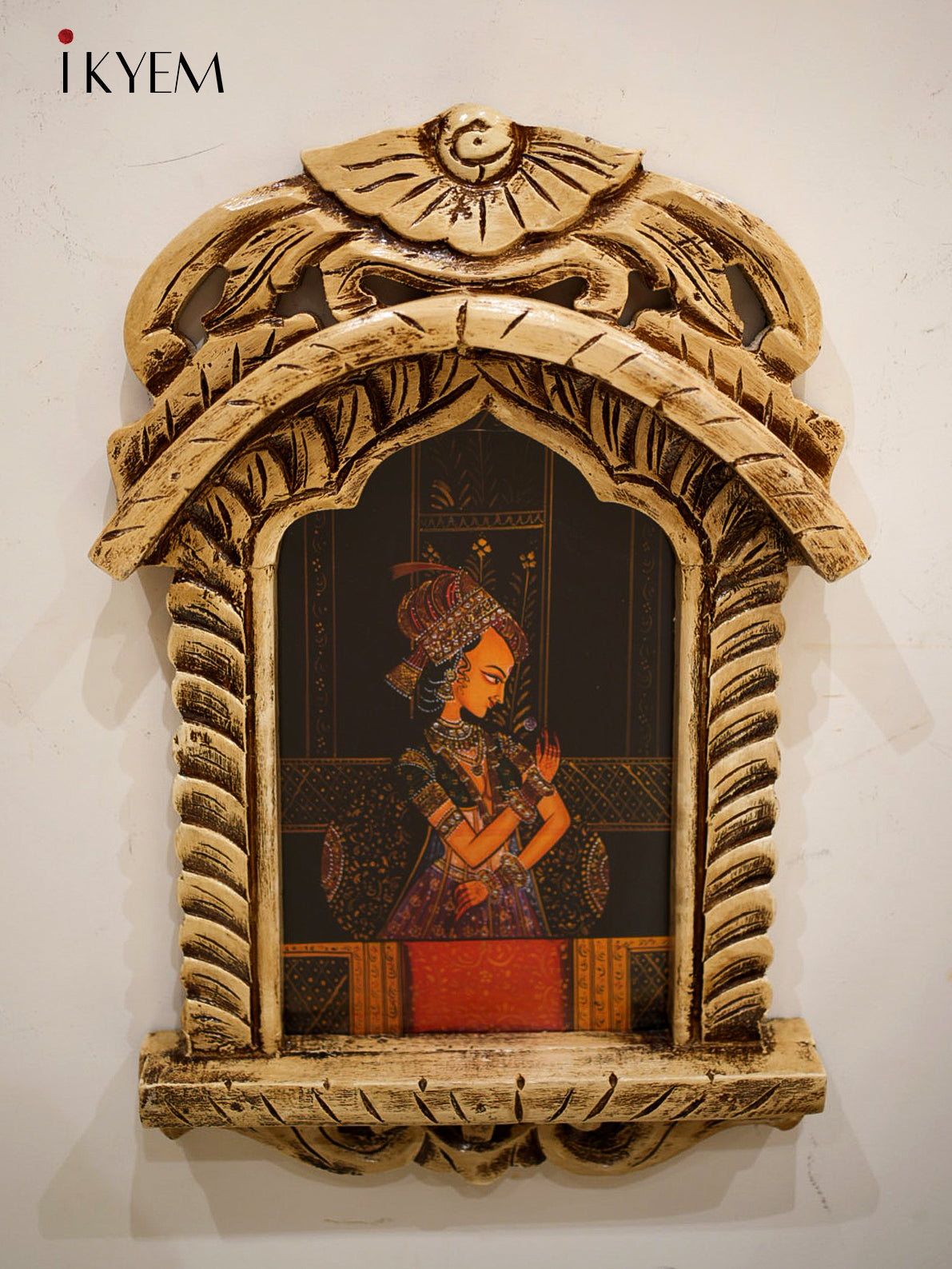 Wooden Jharokha with Frame - 19 Inch - 4GJ17005