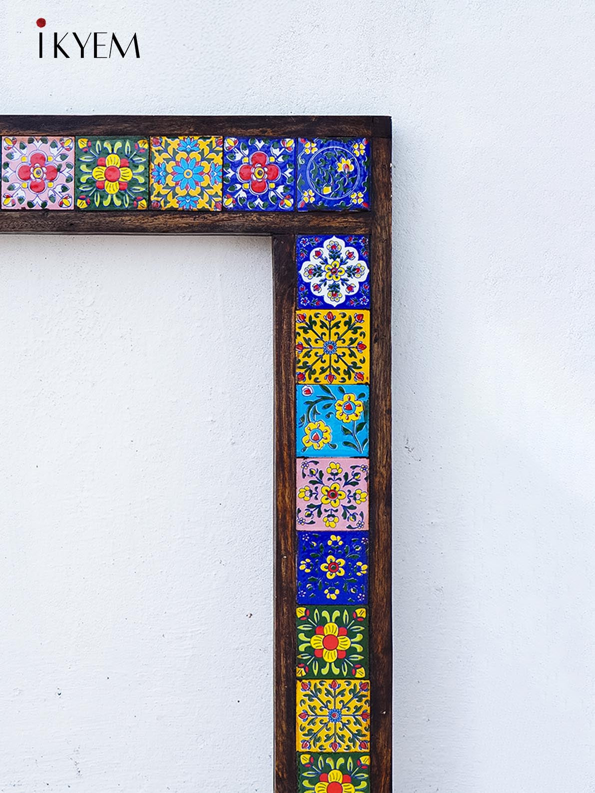 Tiled Mirror Frame (Jungle Wood) 61.5 Cms