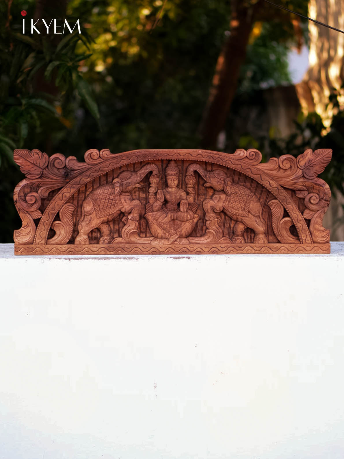 Hand Carved Lakshmi Panel