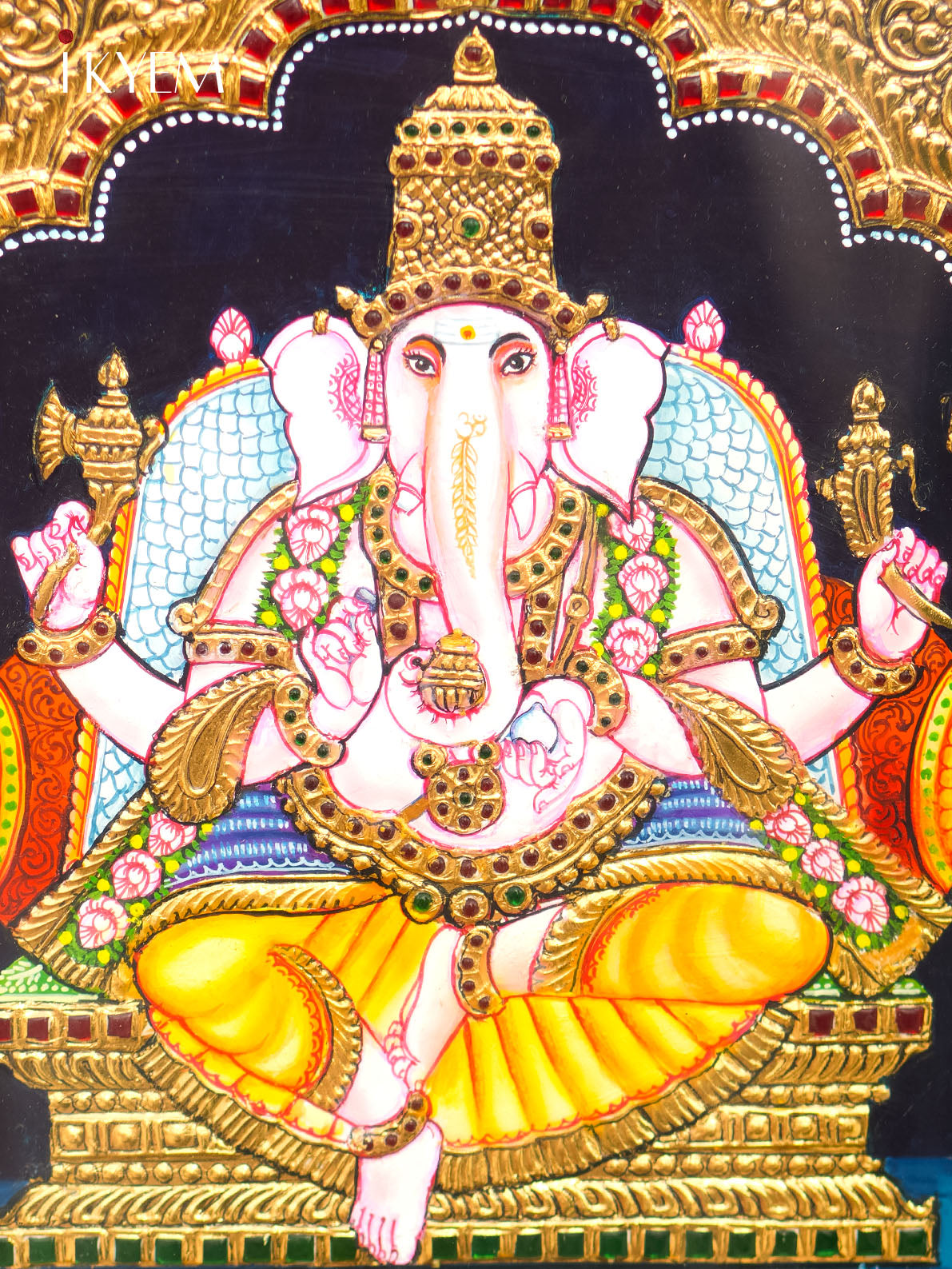 Lord Ganesha Tanjore Painting