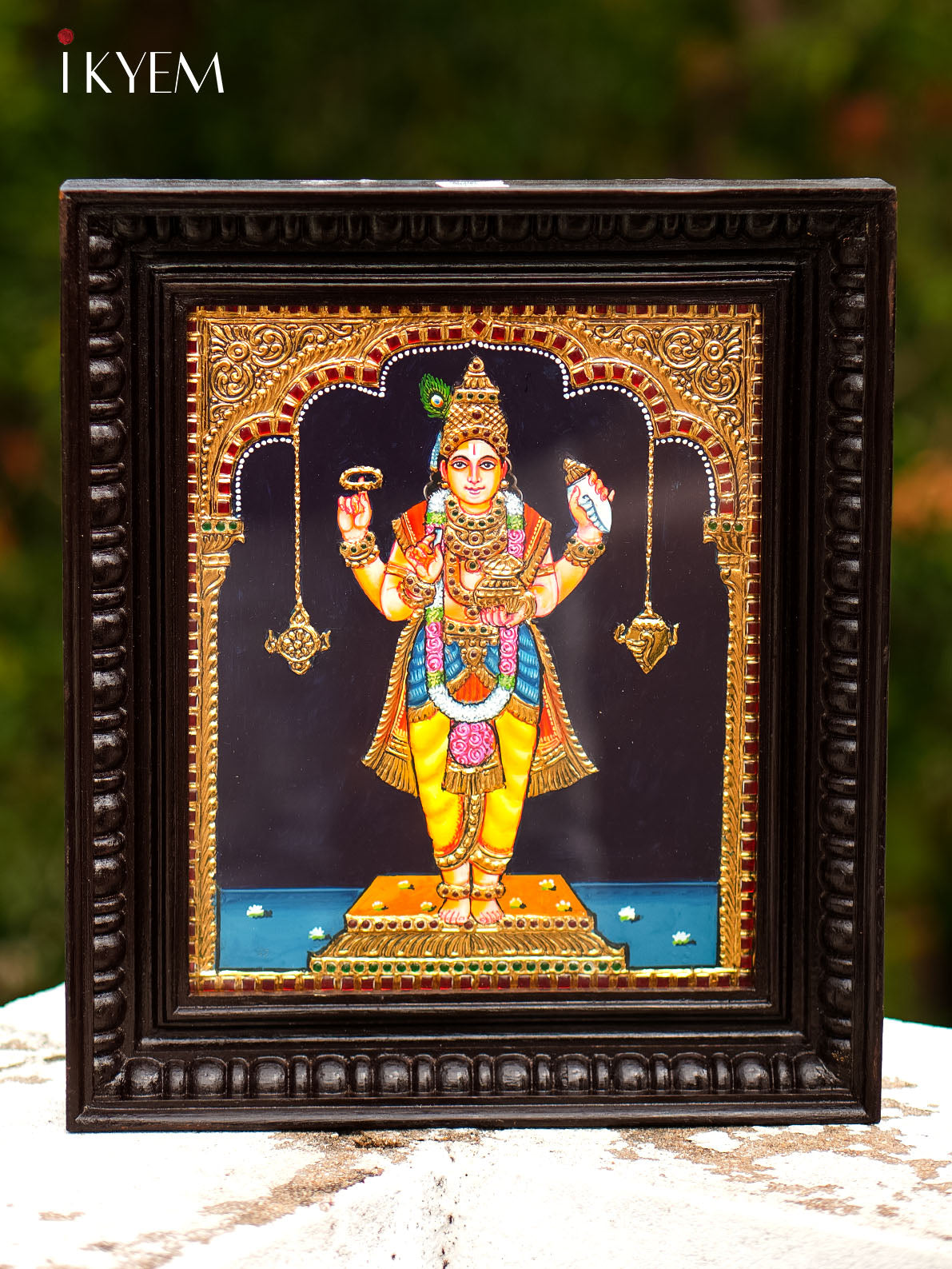 Lord Vishnu Tanjore Painting 14 * 12 inches