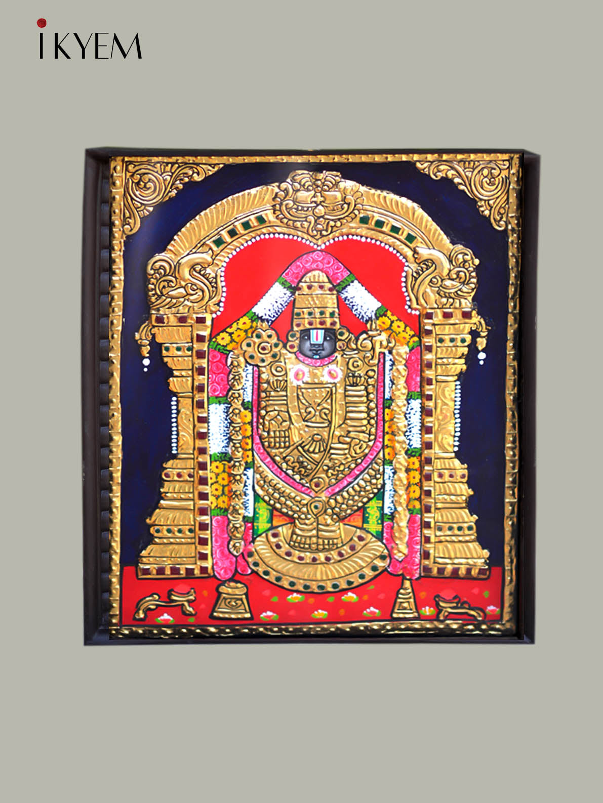 Lord Balaji - Tanjore Painting 13* 11 inches