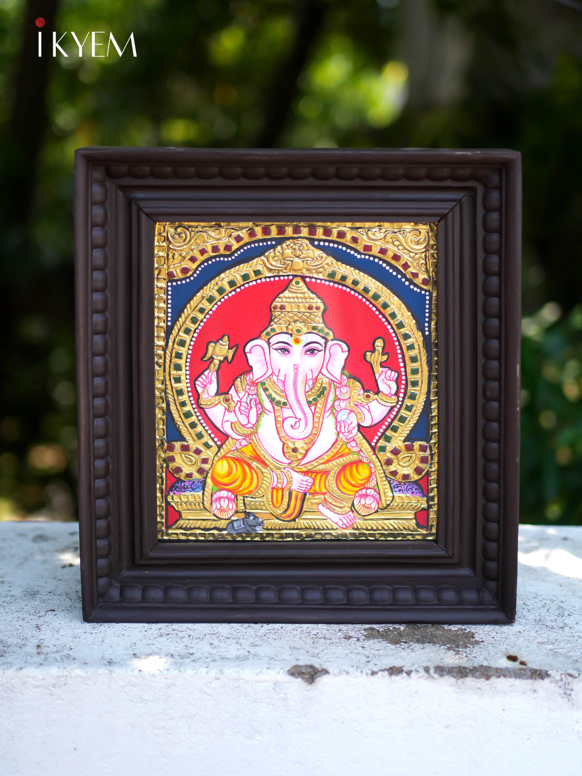 Ganesha Tanjore Painting 13 * 11 inches