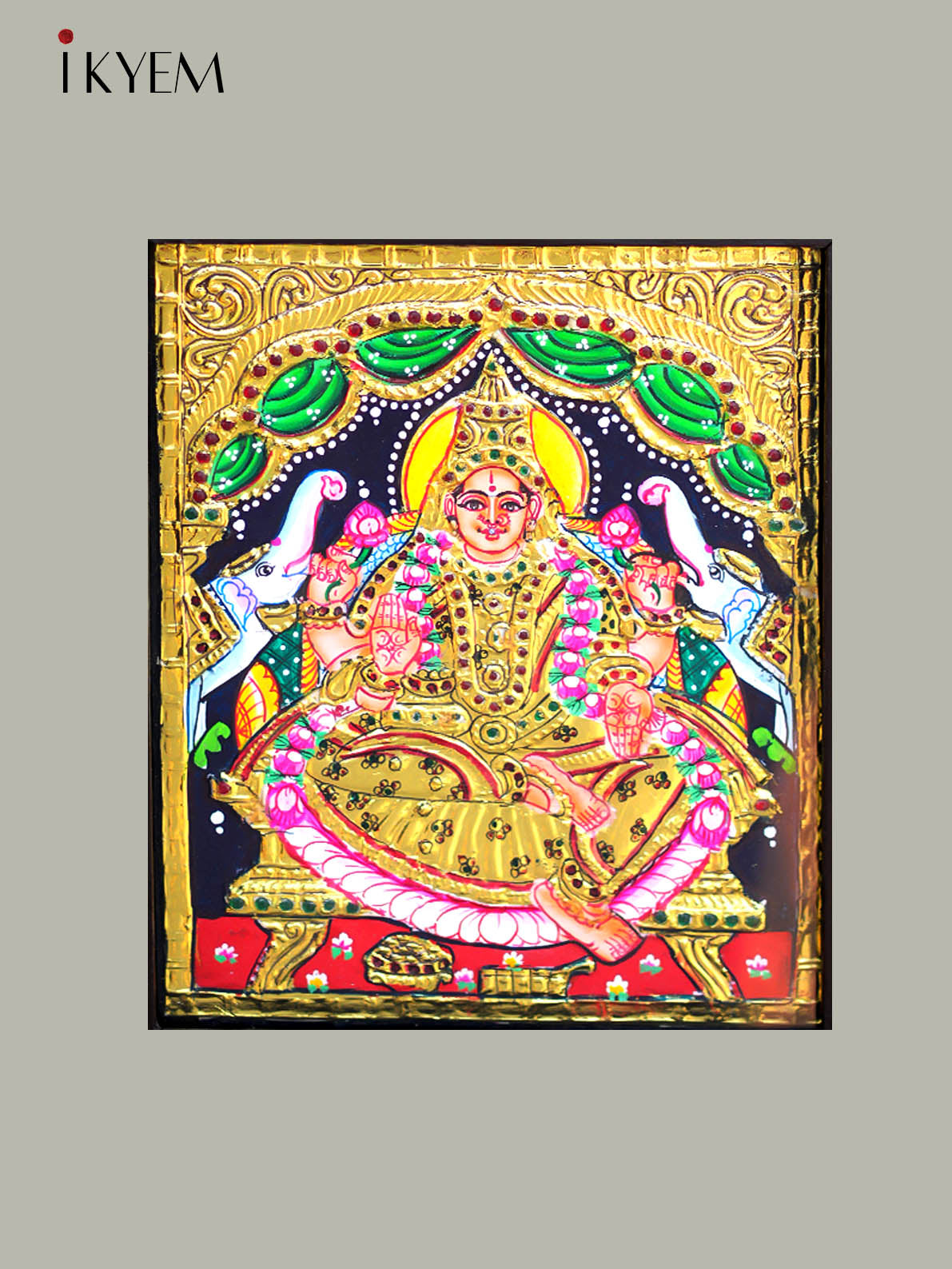 Gaja Lakshmi - Tanjore Painting 13 * 11 inches