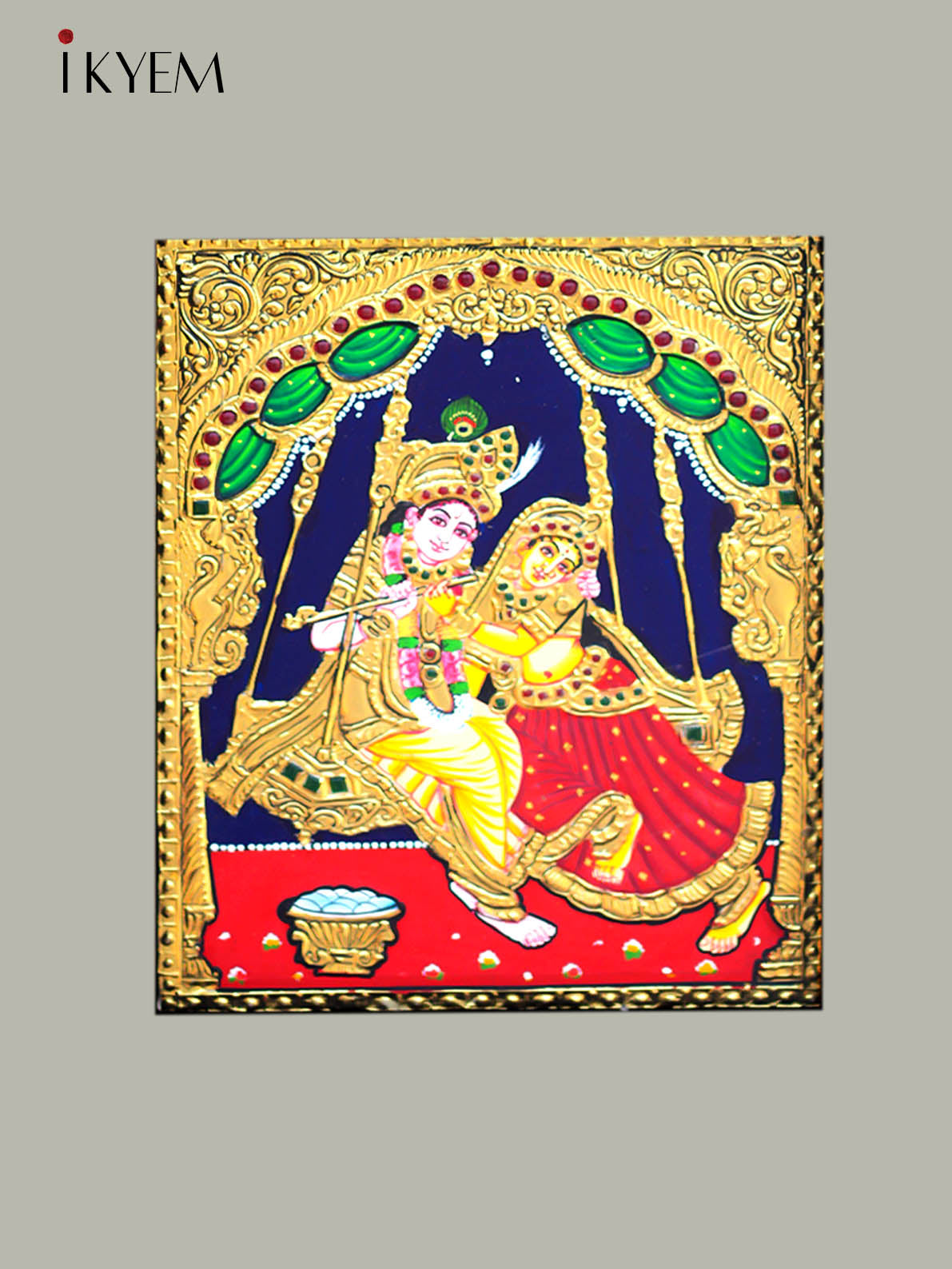 Radha Krishna- Tanjore Painting 13  * 11 inches