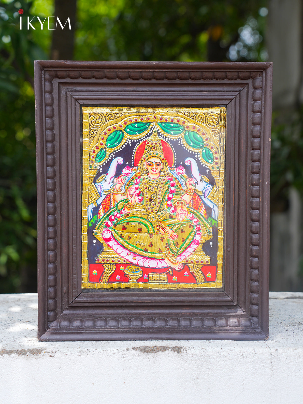 Goddess Gajalakshmi -Tanjore Painting