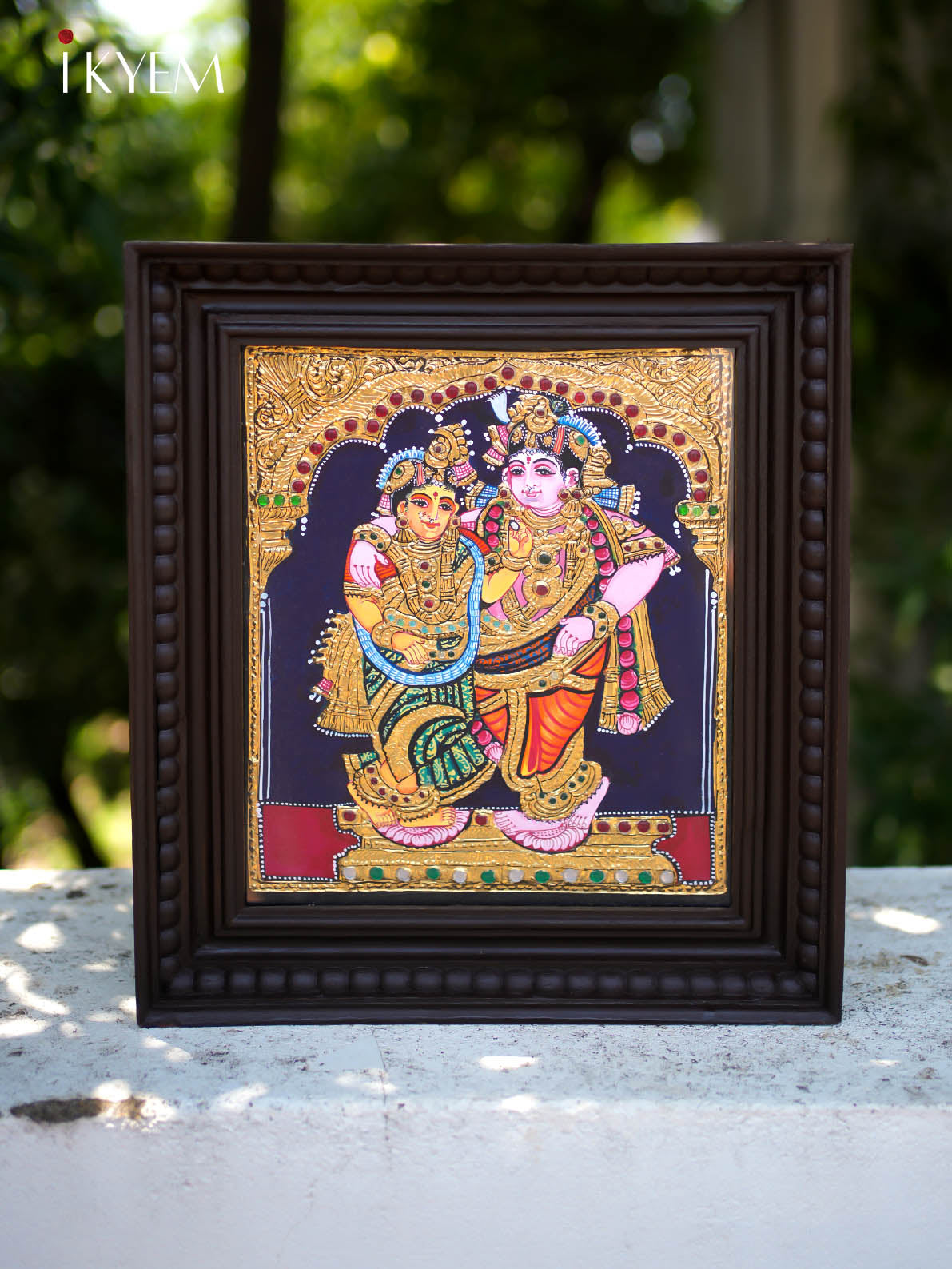 Radha Krishna -  Tanjore Painting 15* 13"