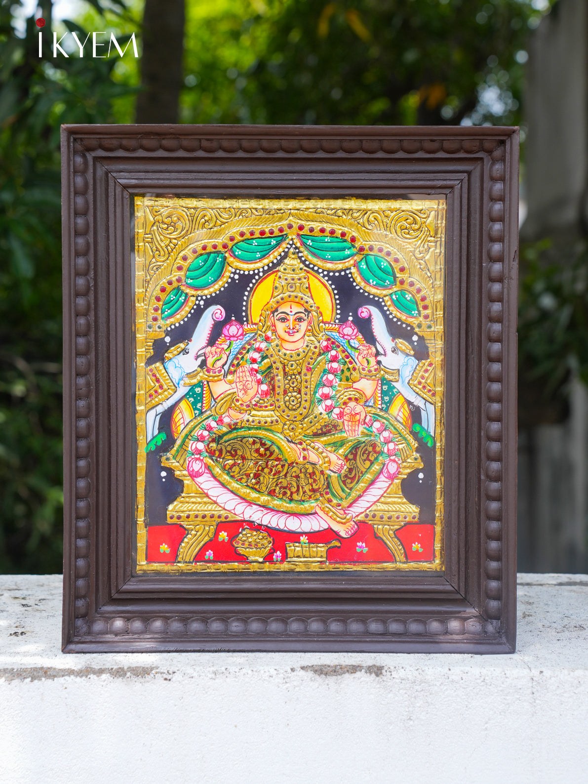 Goddess Gajalakshmi - Tanjore Painting