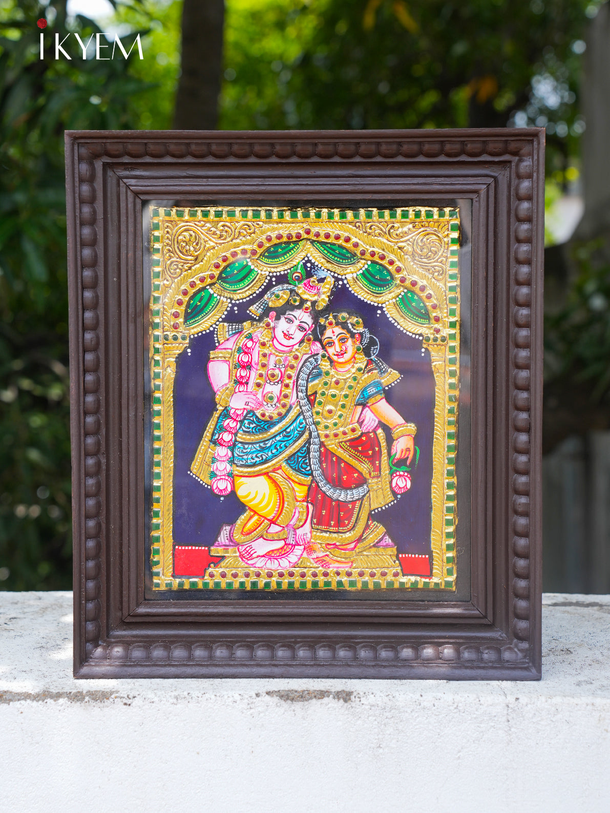 Radha Krishna - Tanjore Painting