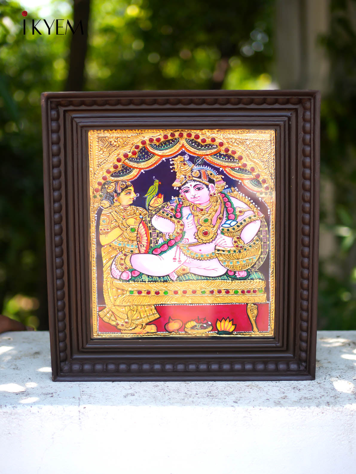 Krishna -  Tanjore Painting 15 * 13 inches