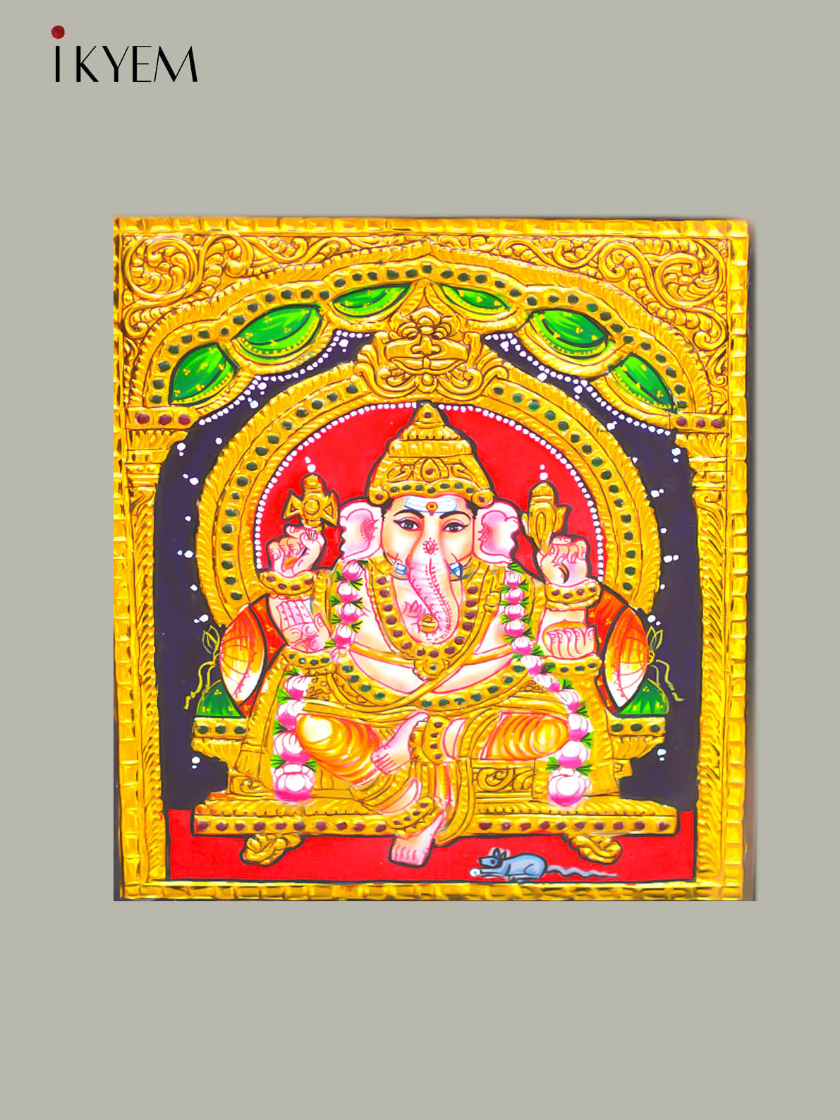 Ganesha - Tanjore Painting 15* 13 inches