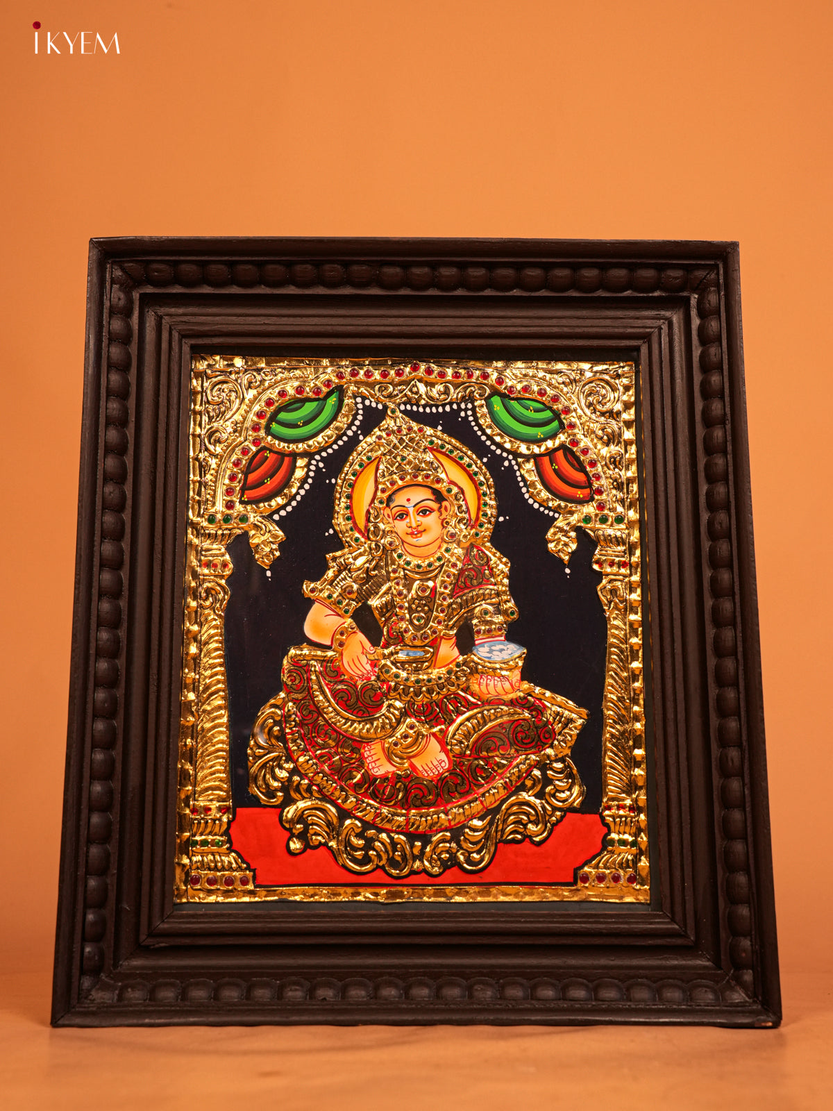 Goddess Annapoorani - Tanjore Painting 15 * 13 inches -4HJ01035