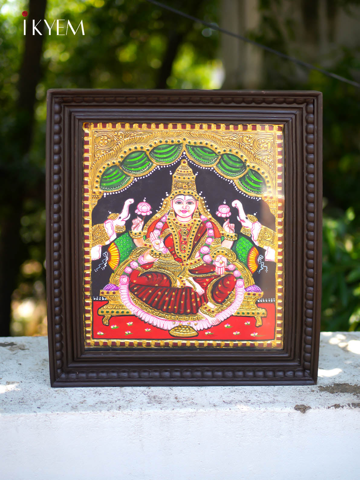 Gaja Lakshmi - Tanjore Painting 18 * 15 inches