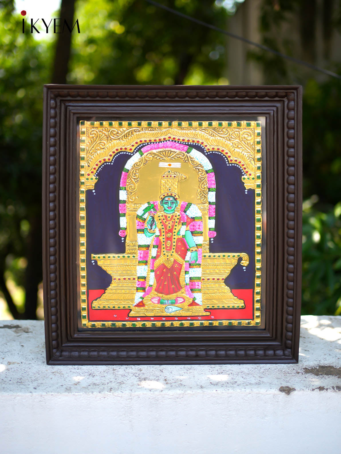 Madurai Meenakshi -   Tanjore Painting 18 * 15 inches