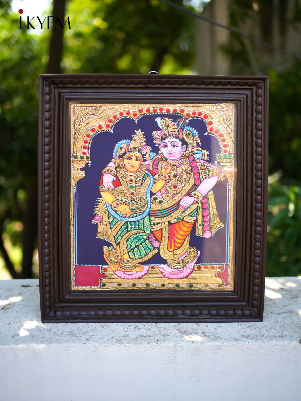 Radha Krishna -  Tanjore Painting 18 * 15 inches