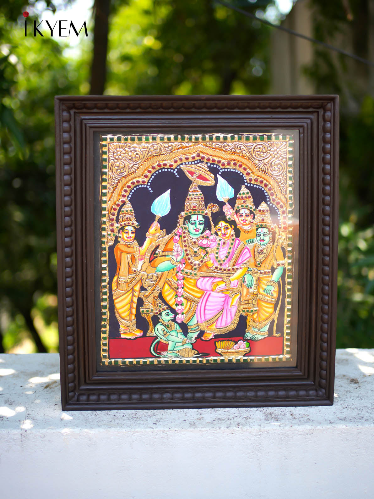 Ram Sita  Laxman  - Tanjore Painting 18 * 15 inches