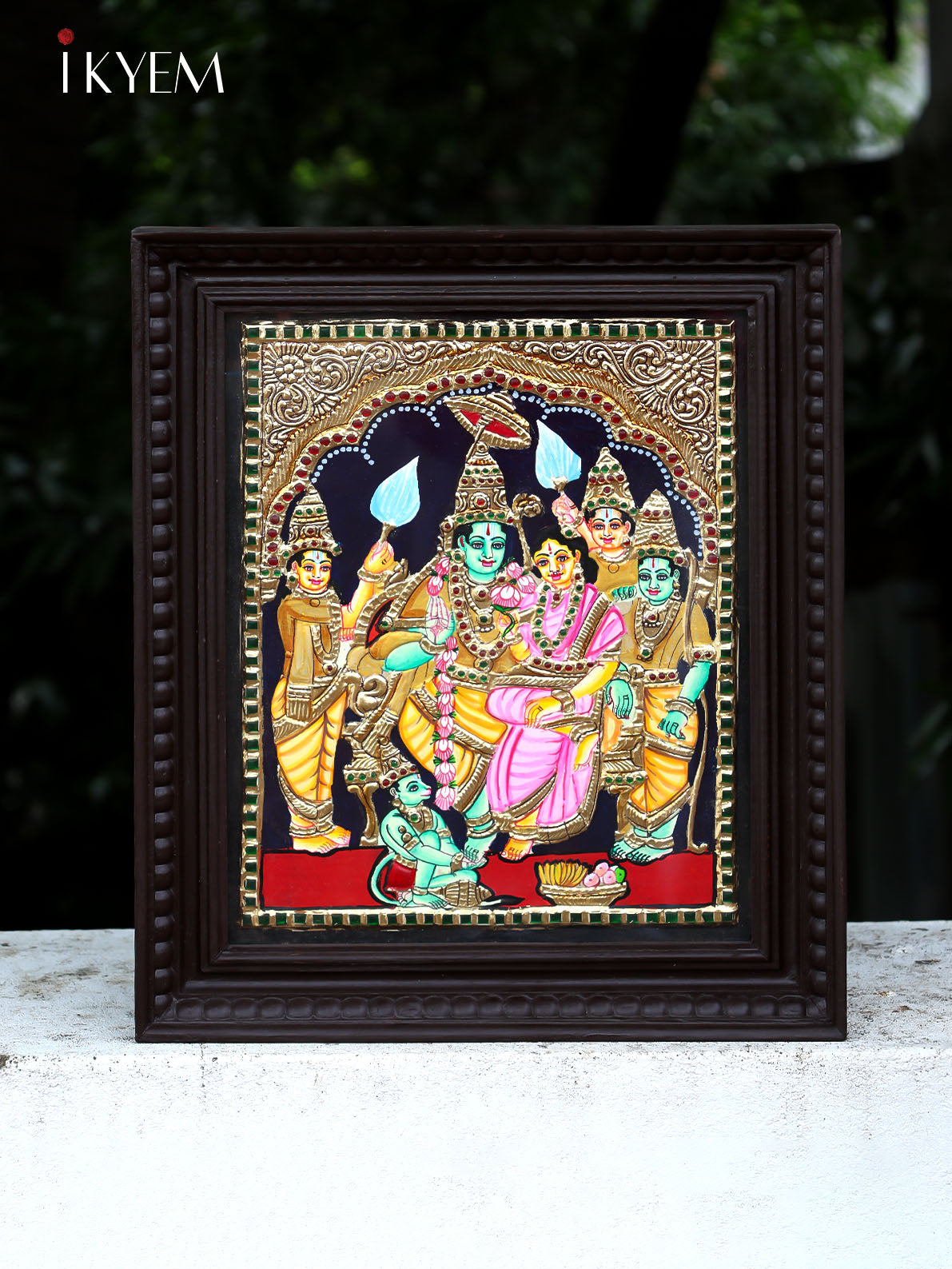 Ram Sita  Laxman  - Tanjore Painting 18 * 15 inches