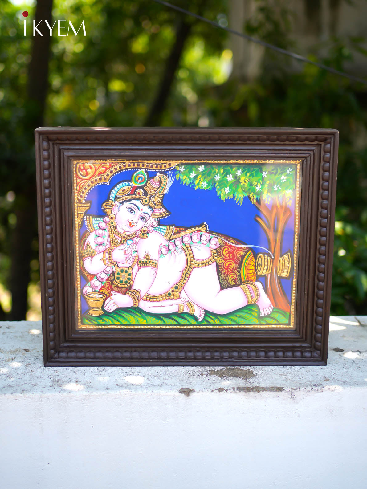 Bala Krishna -  Tanjore Painting 15 * 18 inches