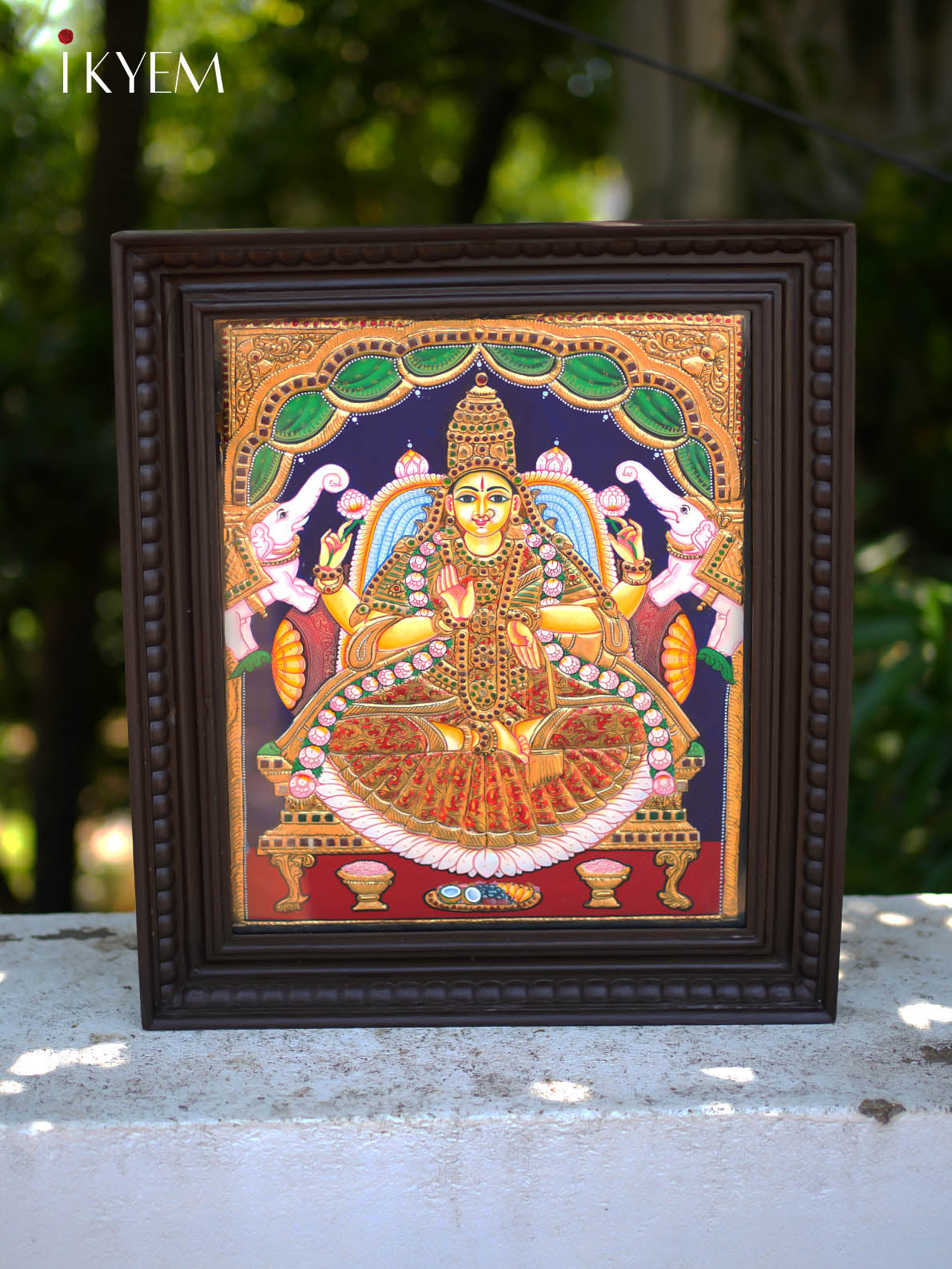 Gaja Lakshmi -   Tanjore Painting 15 * 18 Inches