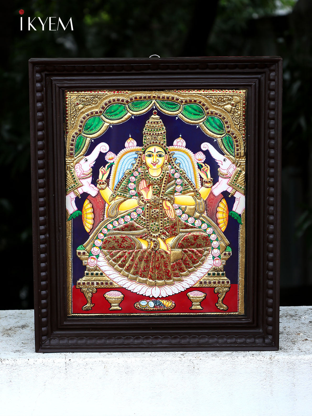 Gaja Lakshmi -   Tanjore Painting 15 * 18 Inches