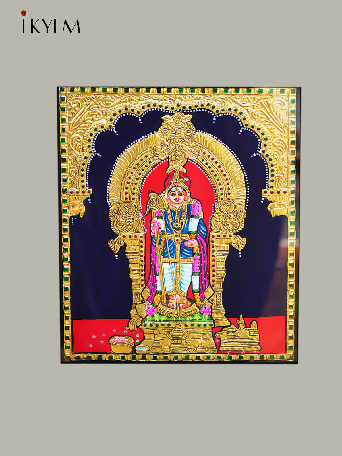 Lord Murugan - Tanjore Painting 24*20 inches