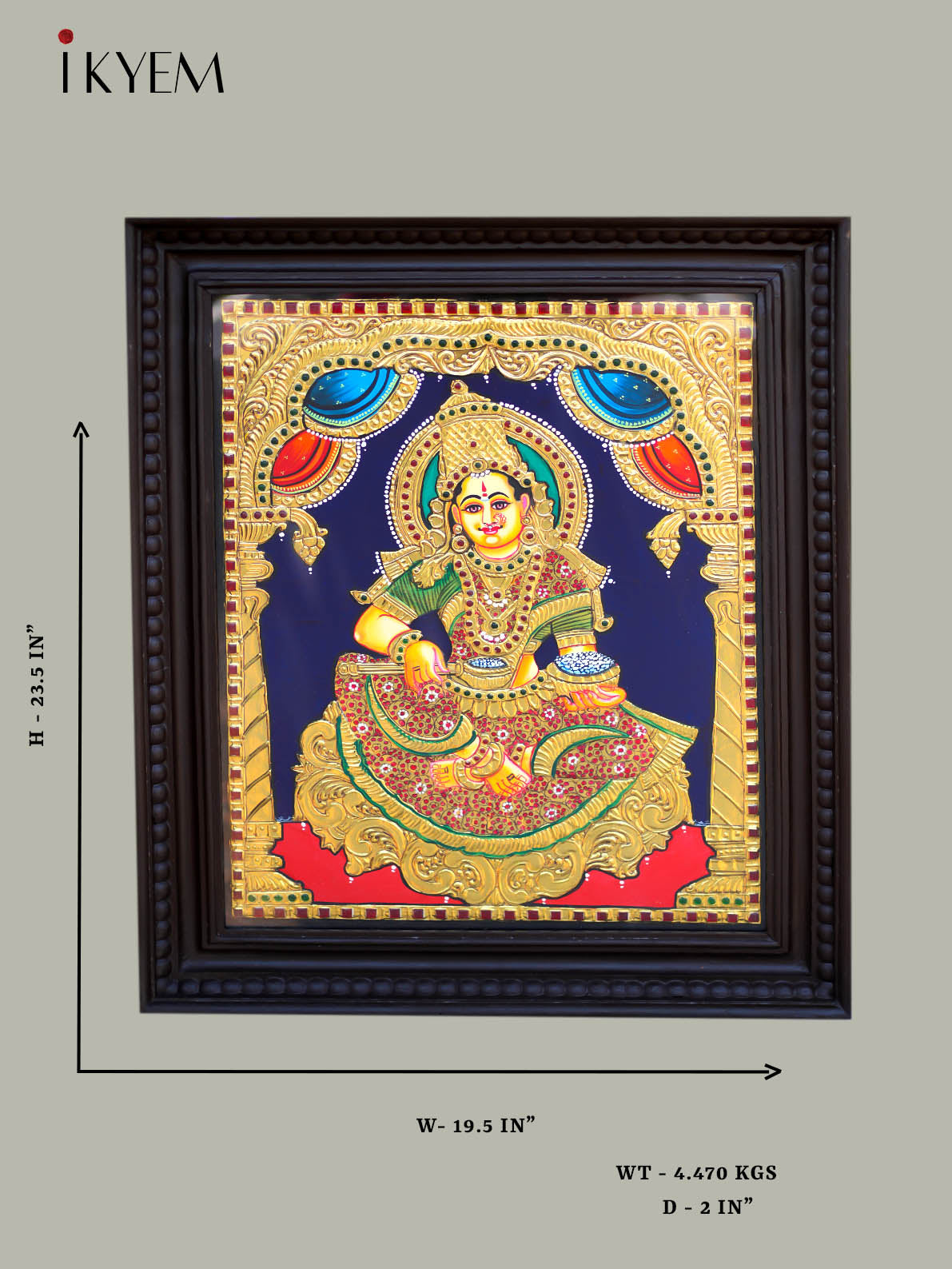 Anna poorani - Tanjore Painting