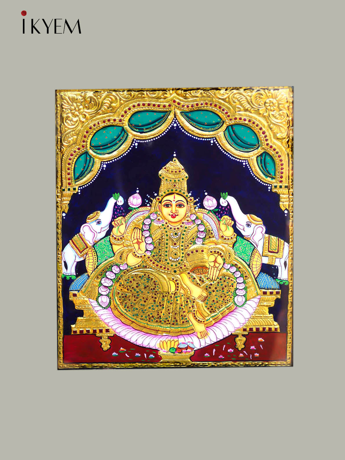 Gaja Lakshmi - Tanjore Painting 24* 20 inches