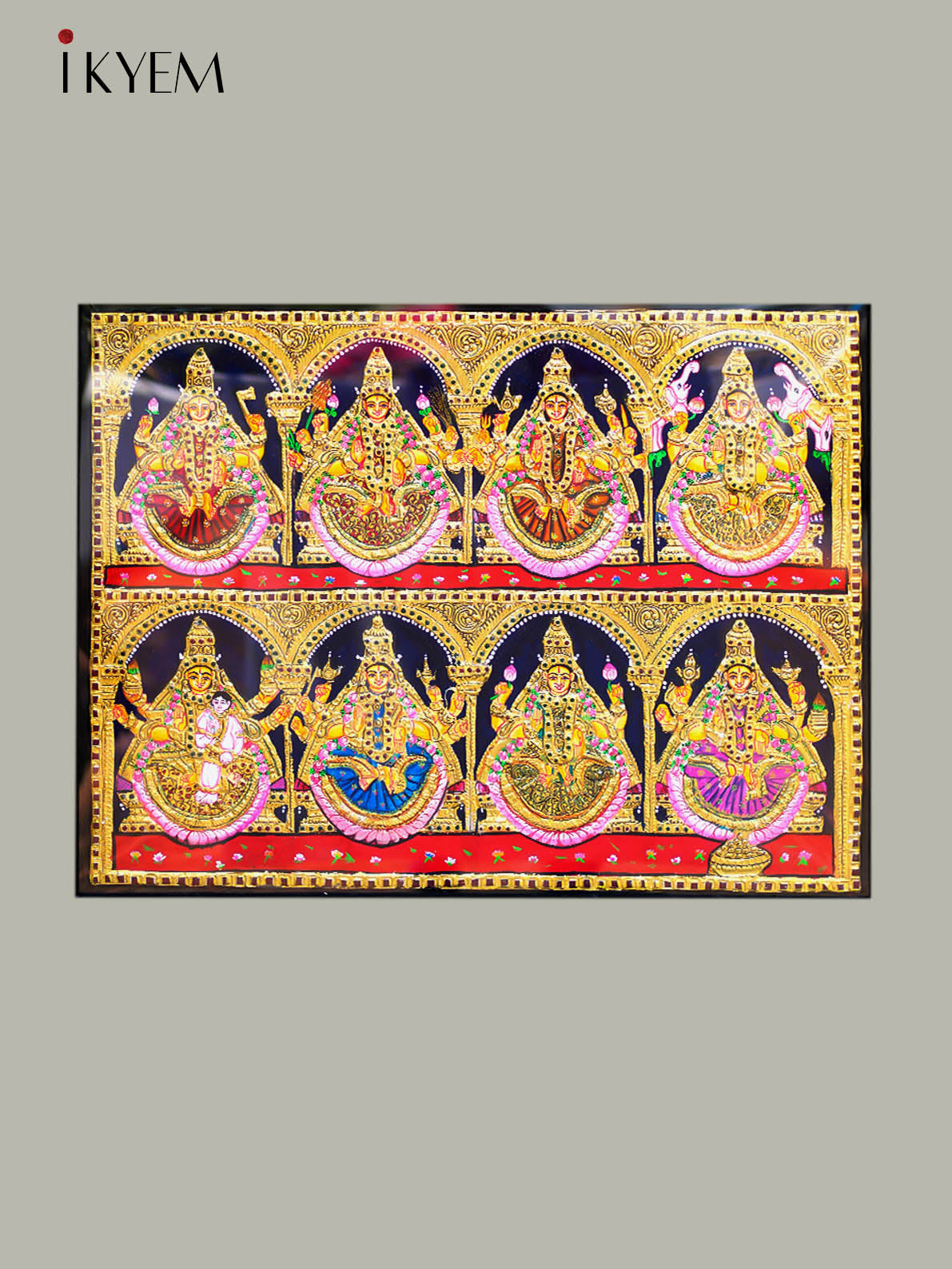 Ashtalakshmi - Tanjore Painting (22*28 inches)