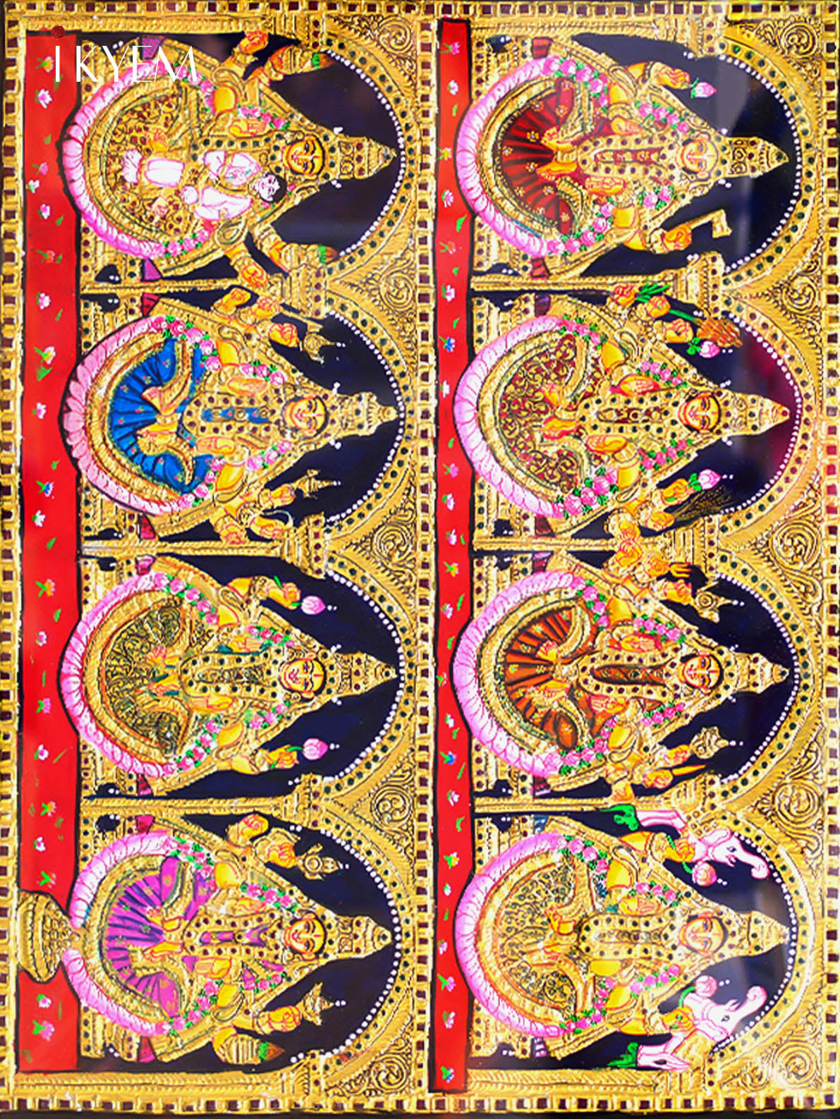 Ashtalakshmi - Tanjore Painting (22*28 inches)