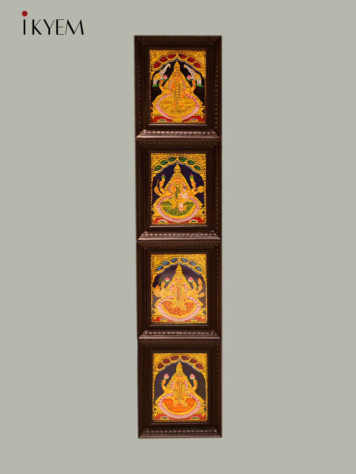 Ashtalakshmi - Tanjore Painting (51*11 inches)