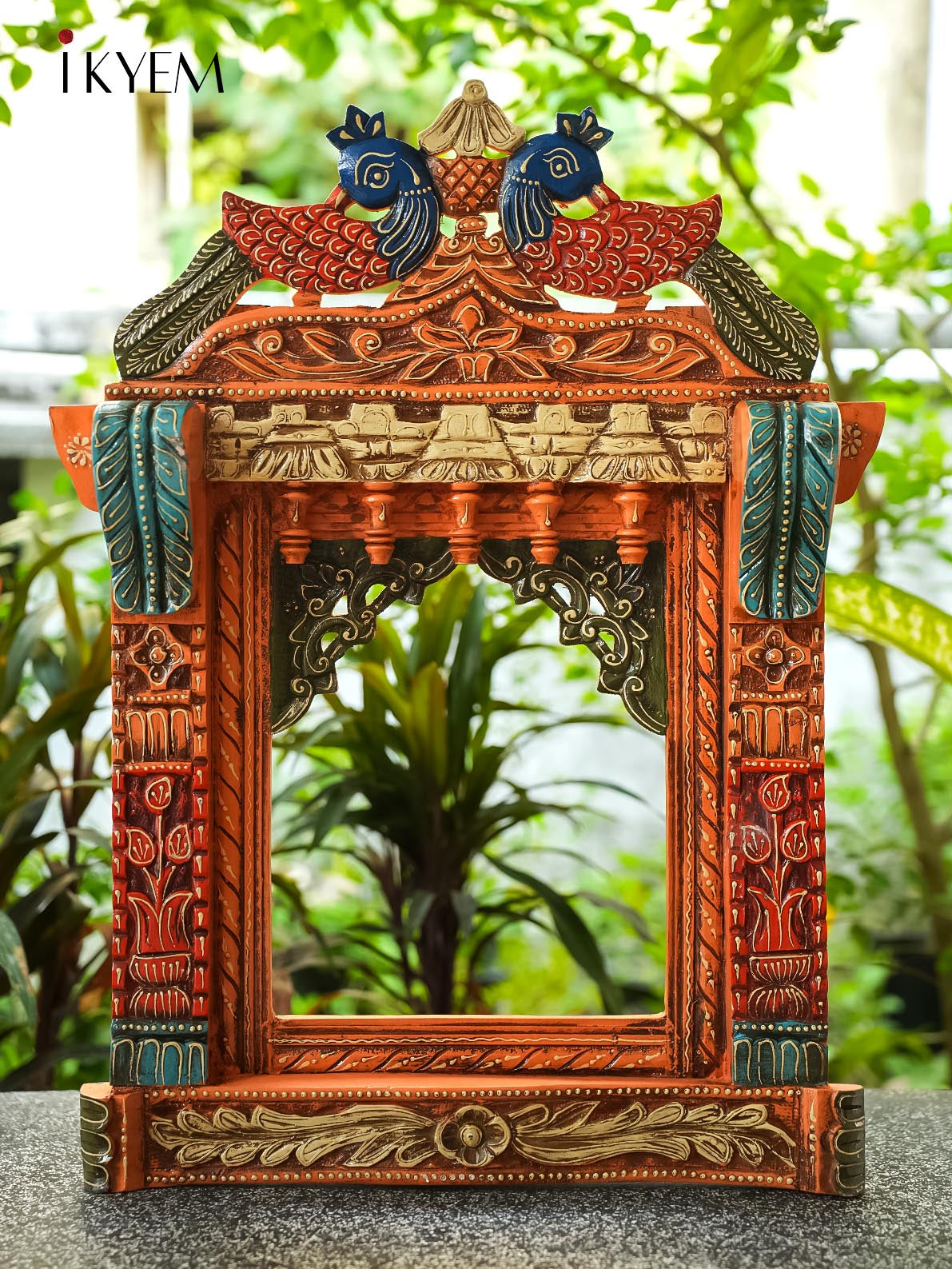 Wooden Jarokha Frames peacock