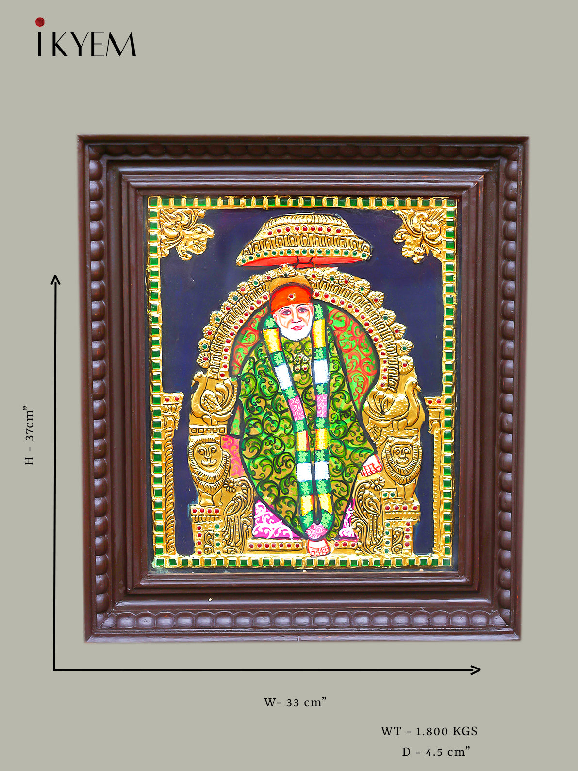 Shiridi Sai Baba - Tanjore Painting