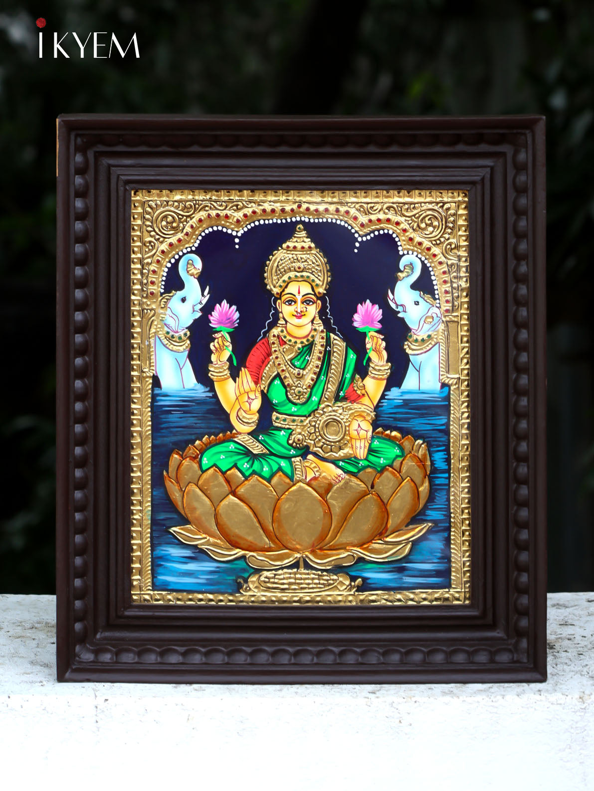 Goddess Lakshmi  - Tanjore Painting