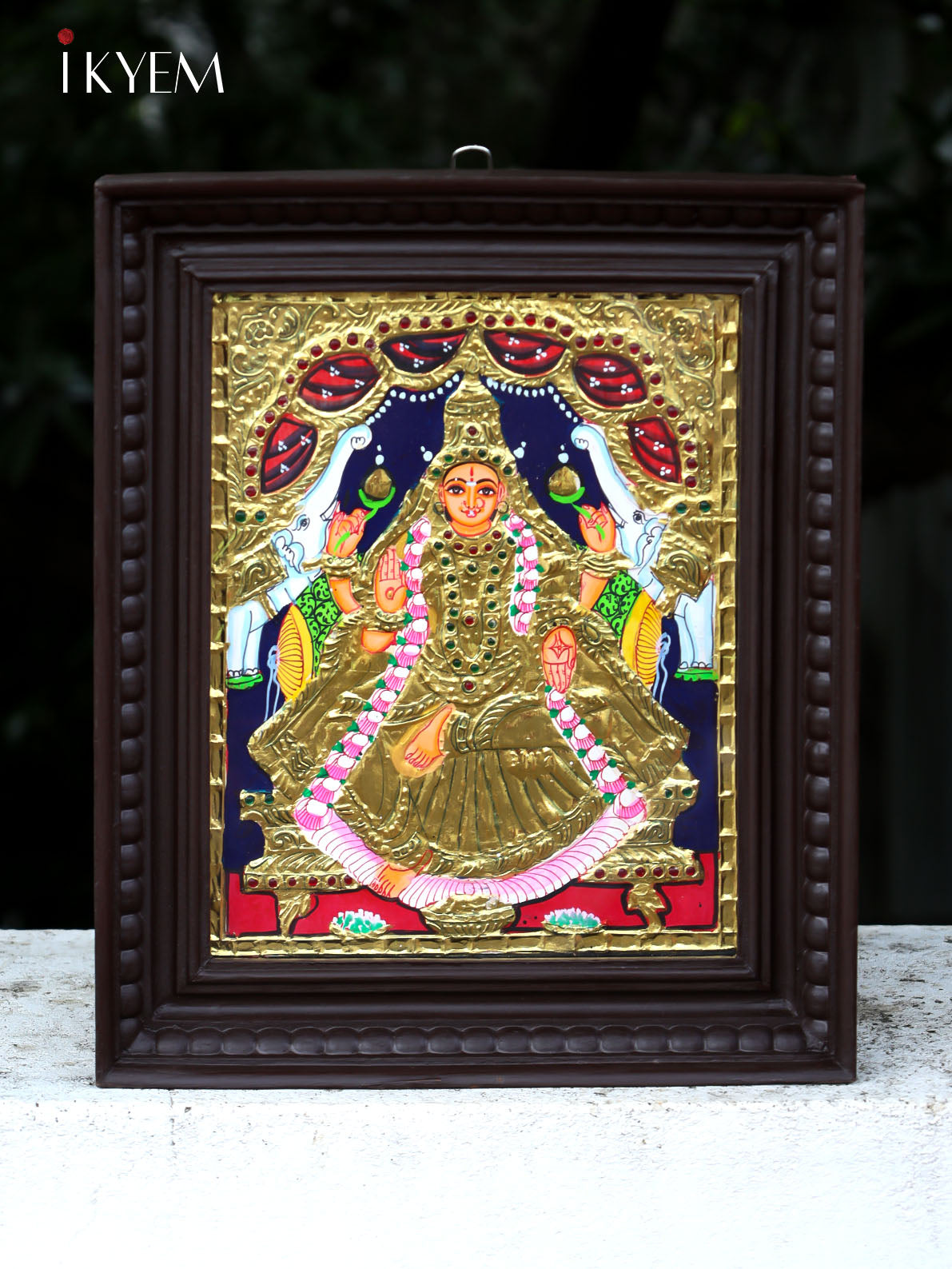 Goddess Gajalakshmi - Tanjore Painting