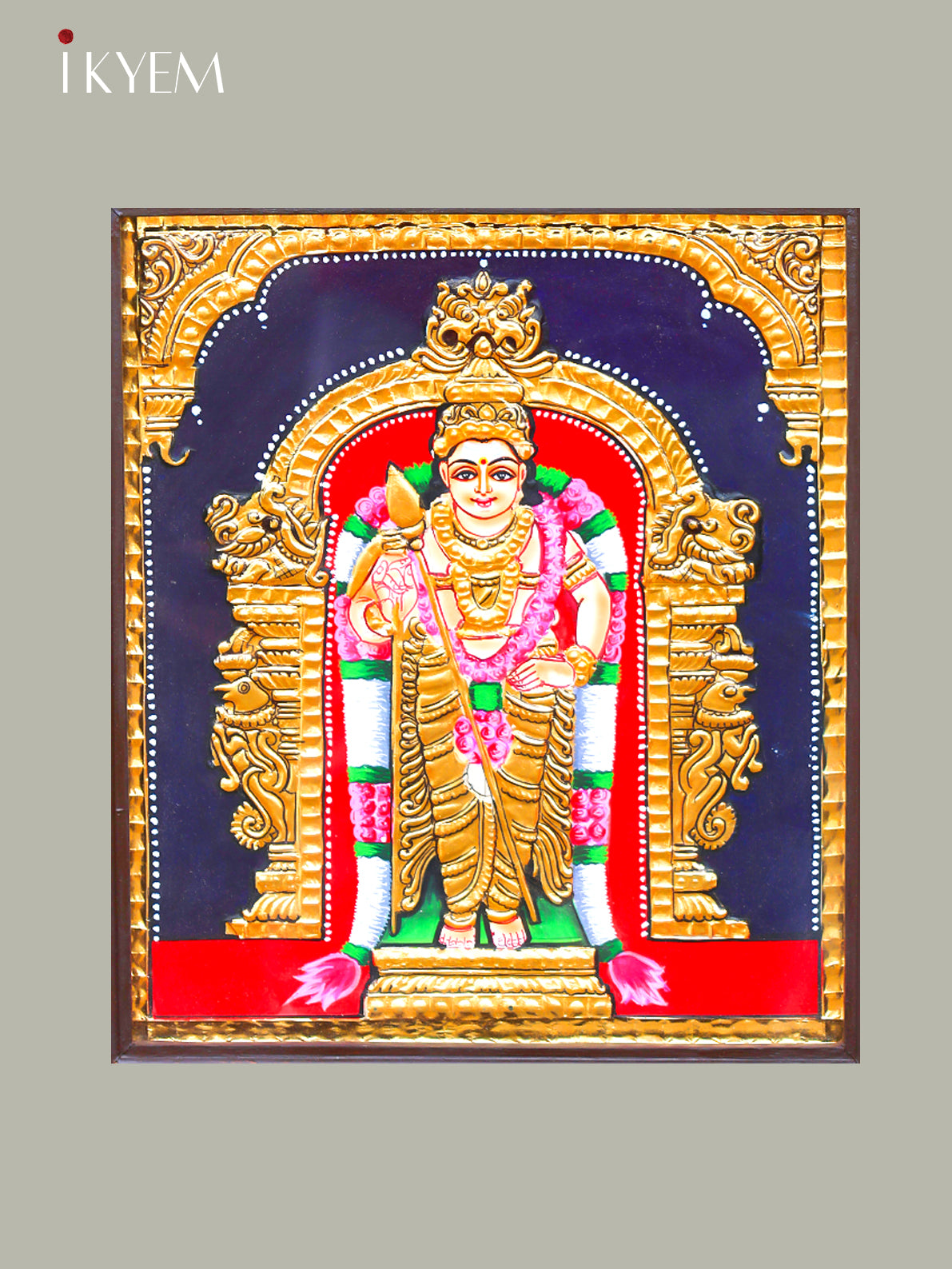 Lord Murugan - Tanjore Painting