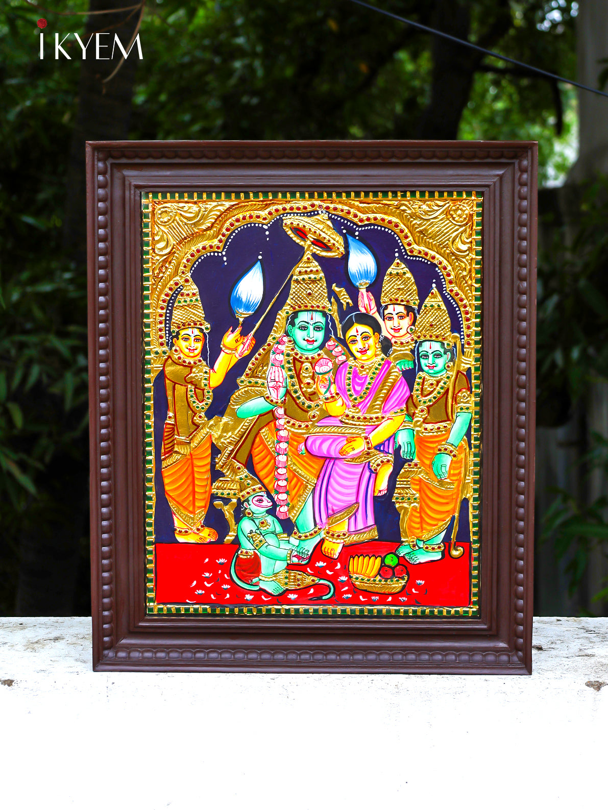 Ramar Pattabhishekam- Tanjore Painting