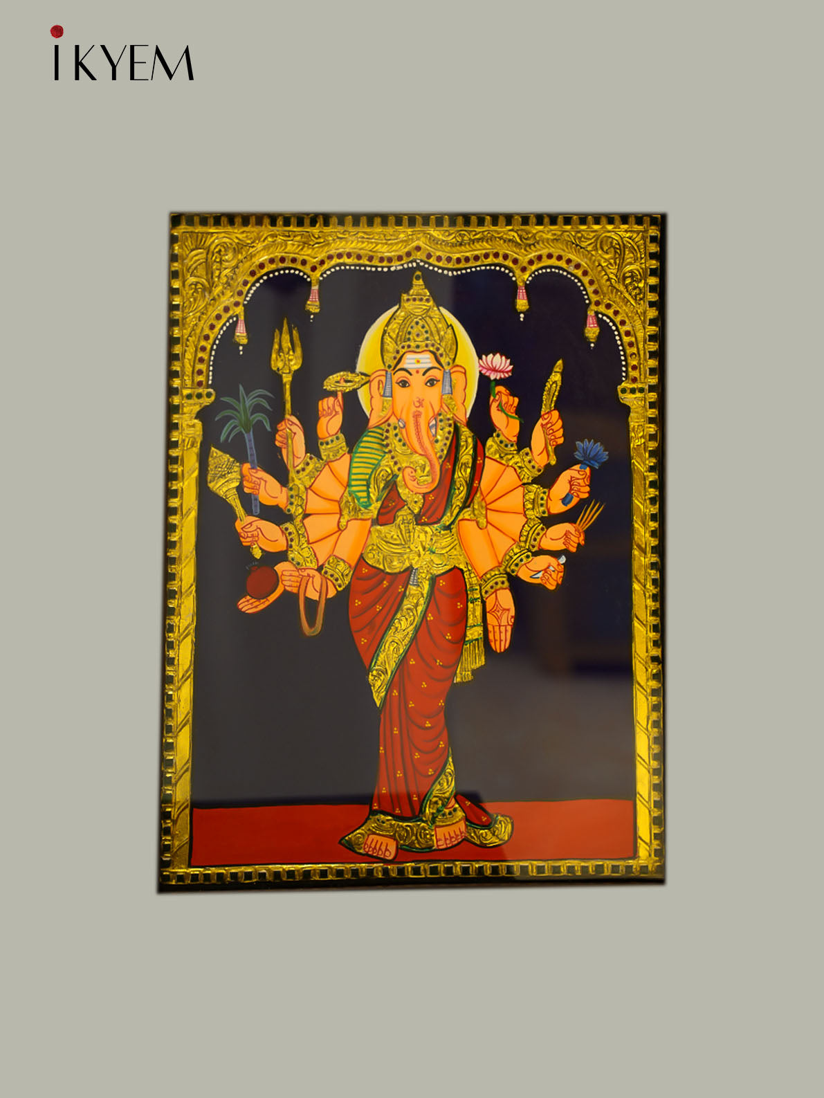 Vasavi Ganapati -Tanjore Painting