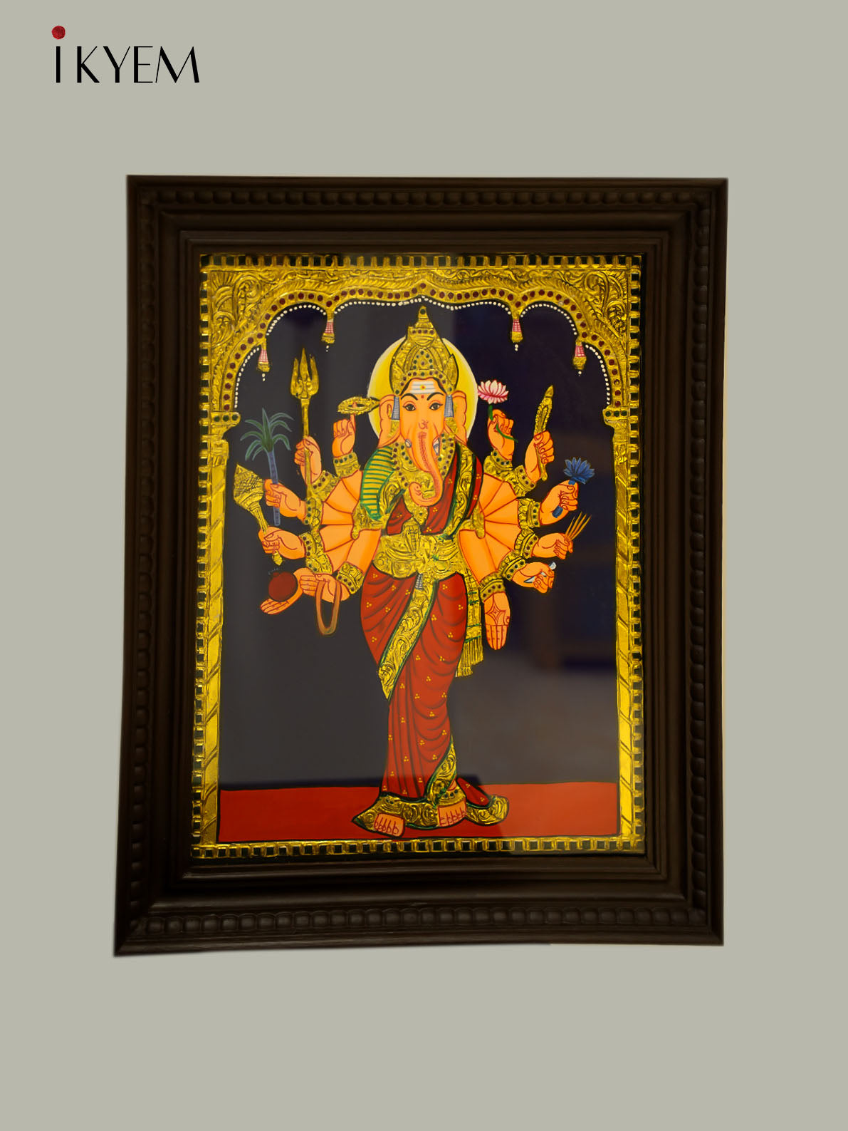 Vasavi Ganapati -Tanjore Painting