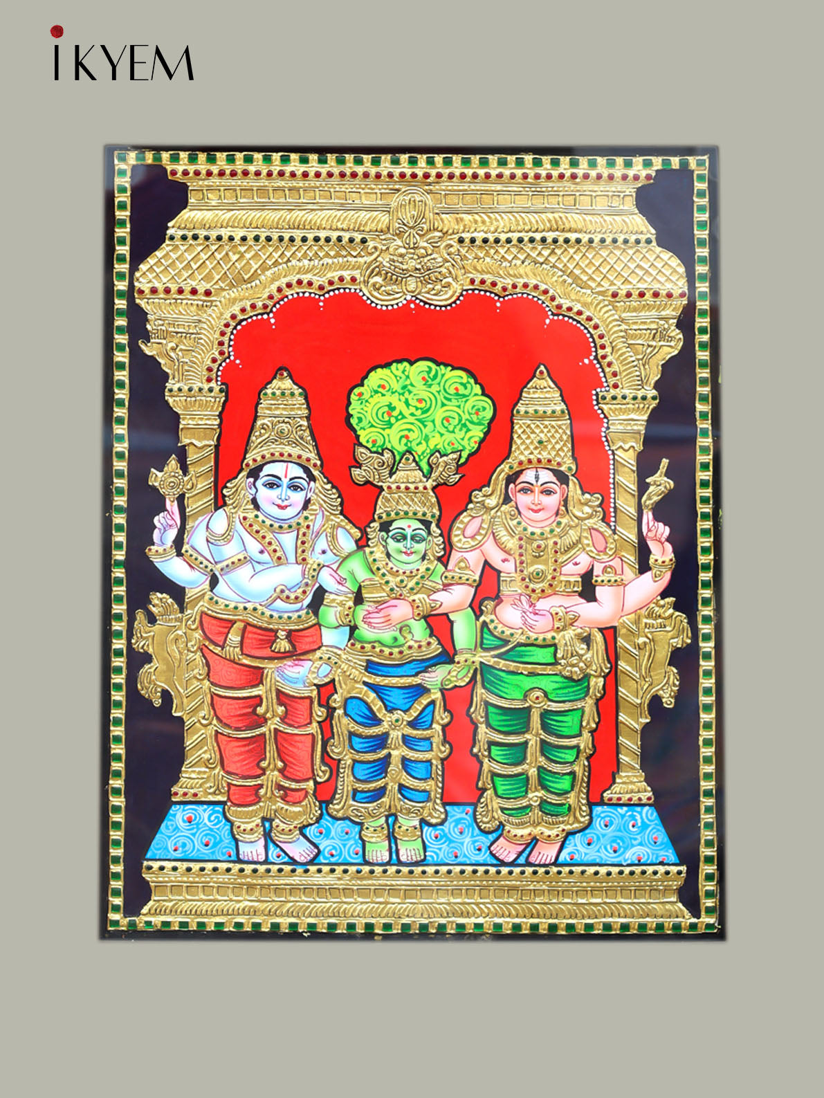 Meenakshi Thirukalyanam Tanjore Painting