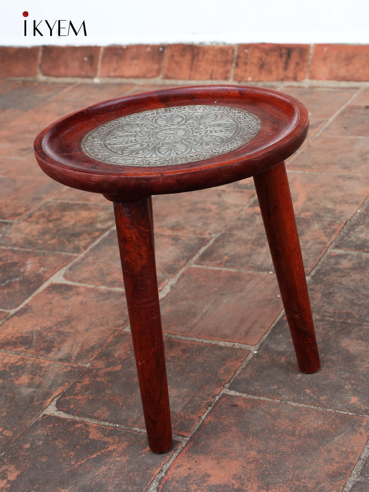 Wooden Stool Cane - 15.7 inch-4IJ24037