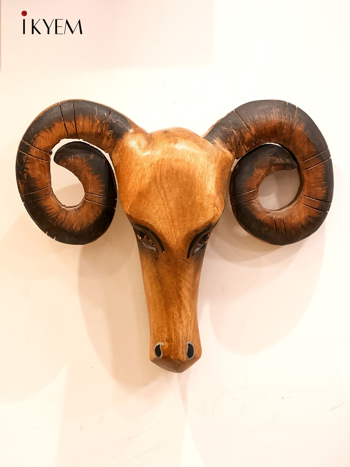 Wooden Goat Mask