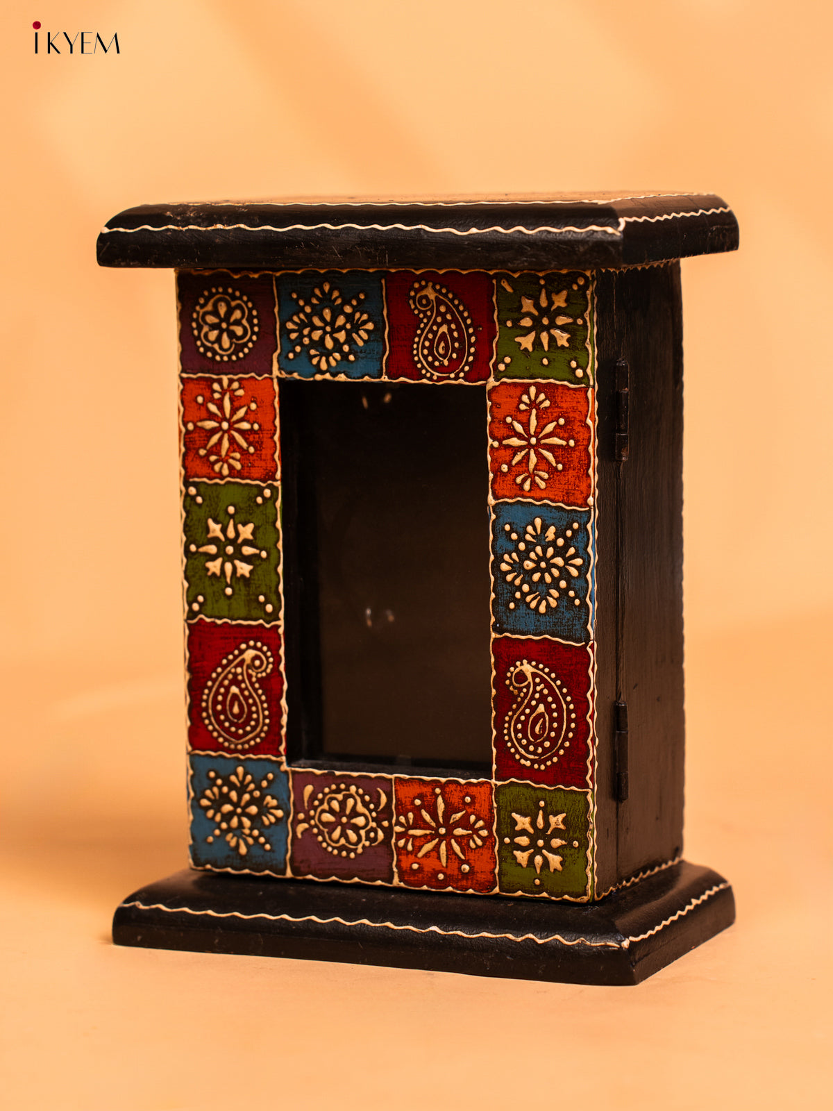 Wooden Hand Painted Key Holder Box - 4JJ01042