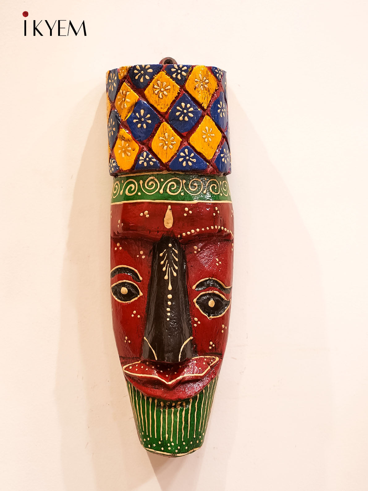 Wooden Tribal Face Mask