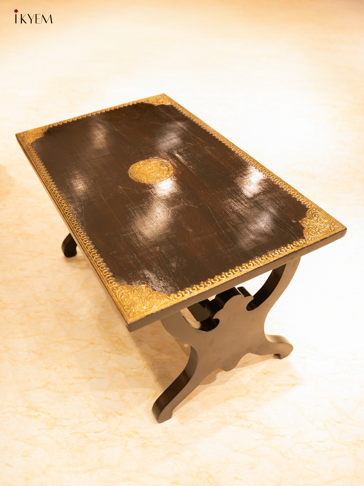 Wooden table Brass Fitted - (19.6 × 35) Inch - 4JJ04018