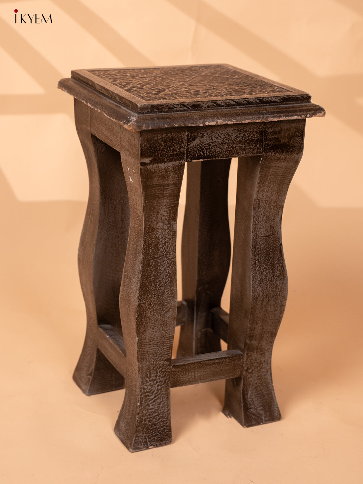 Wooden Stool - 16.1 Inch - 4JJ04077