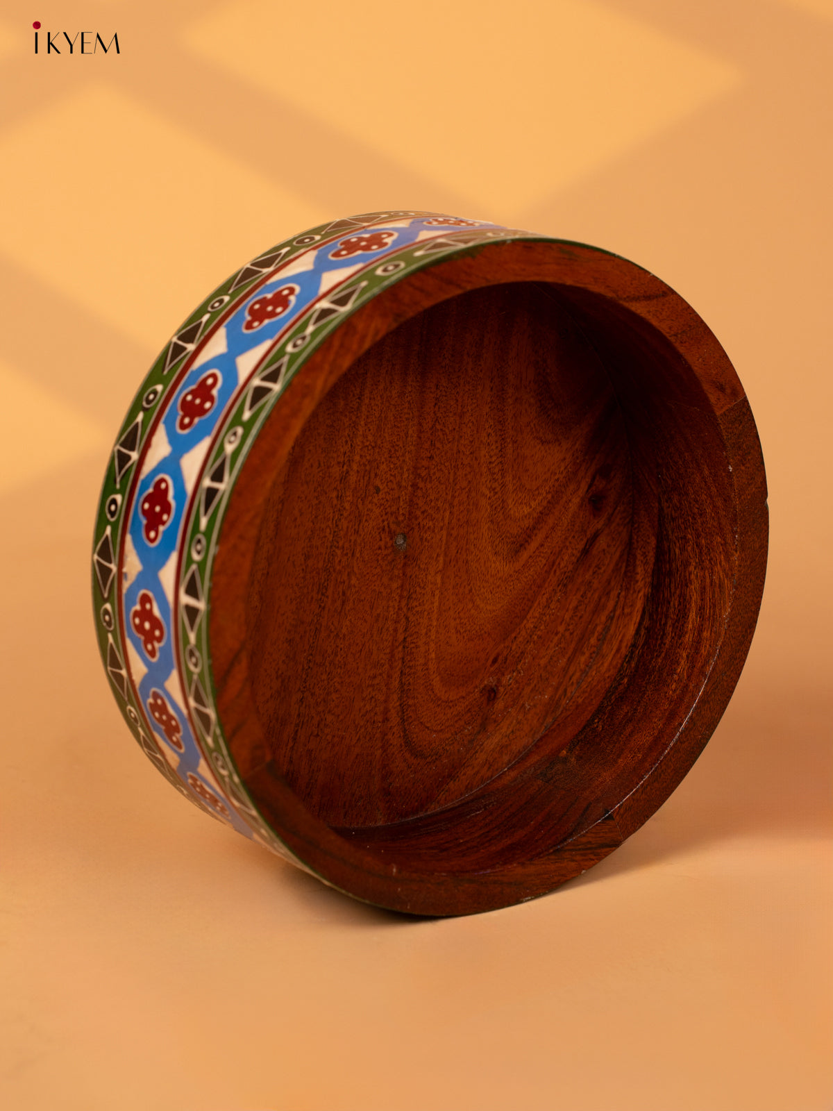 Wooden Hand Painted Bowl - 4JJ04099