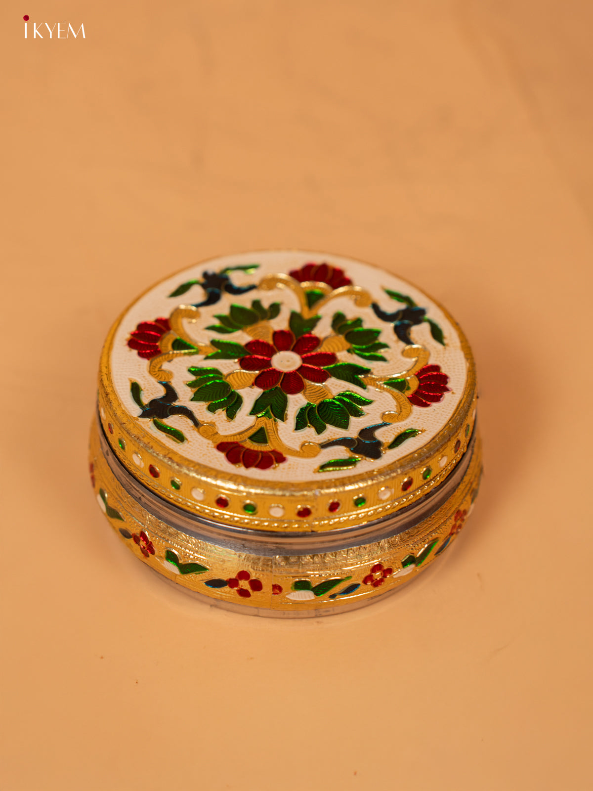 Meenakari Dabba Foral (4×4)- 4JJ12059